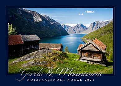 Kalender 2024 fjord&fjell notat 30x21cm