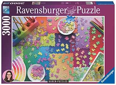 Puslespill 3000 Puzzles On Puzzles Ravensburger