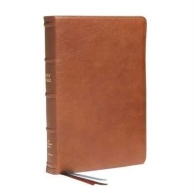 NKJV, End-of-Verse Reference Bible, Personal Size Large Print, Premium Goatskin Leather, Brown, Prem