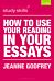 How to Use Your Reading in Your Essays