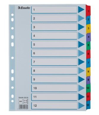 Register A4 1-12 Mylar