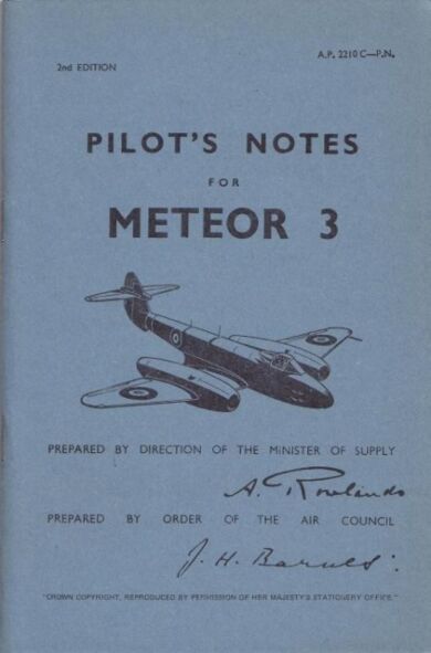 Meteor III Pilot's Notes