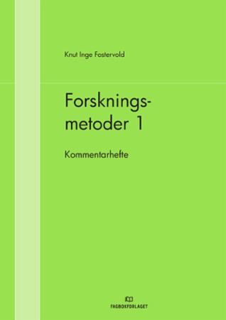 Forskningsmetoder 1