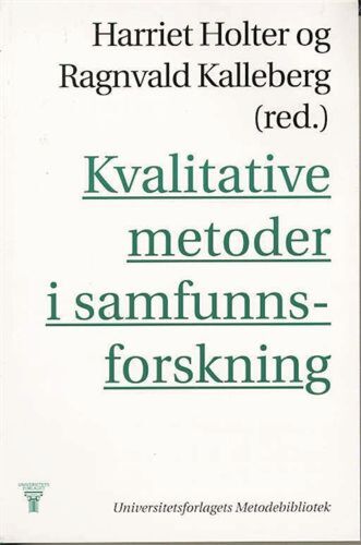 Kvalitative metoder i samfunnsforskning