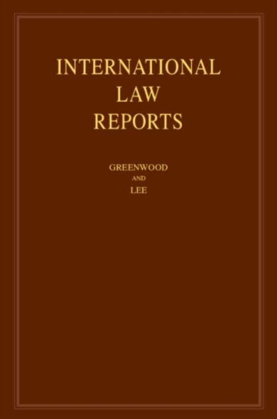 International Law Reports: Volume 193