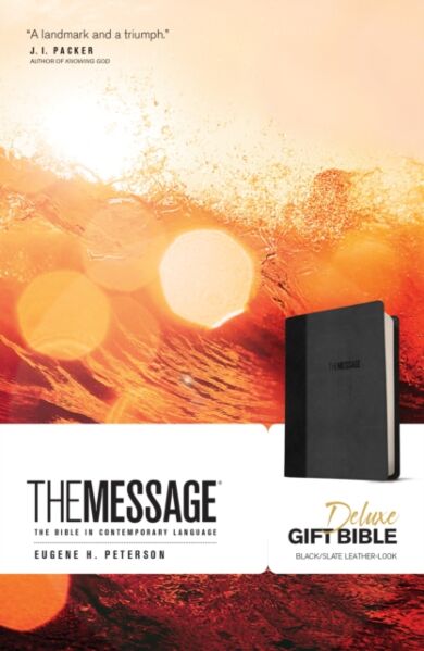 Message Deluxe Gift Bible, Black