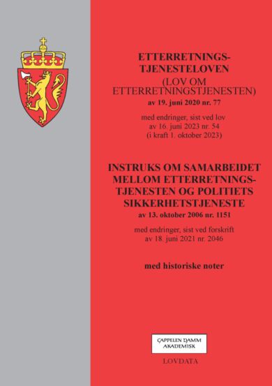 Etterretningstjenesteloven : (lov om etterretningstjenesten) av 19. juni 2020 nr. 77 : med endringer