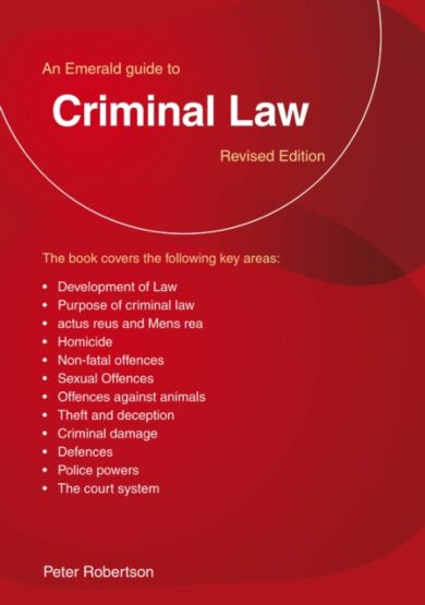 An Emerald Guide To Criminal Law