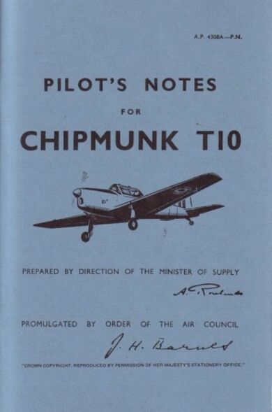 Chipmunk T10 Pilot's Notes