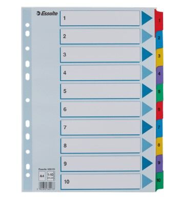 Register A4 1-10 Mylar