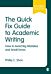 The Quick Fix Guide to Academic Writing