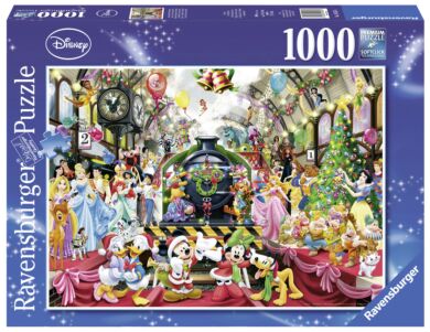 Puslespill 1000 Alle om bord til Jul Ravensburger