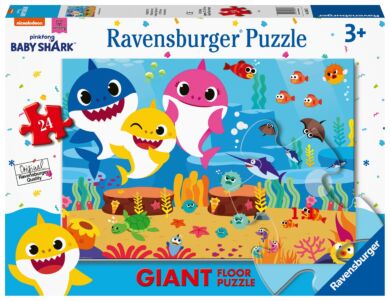 Puslespill 24 Gulv Baby Hai Ravensburger