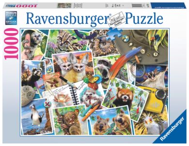 Puslespill 1000 Reisende Dyre Dagbok Ravensburger