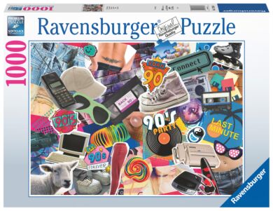 Puslespill 1000 90-Tallet Ravensburger