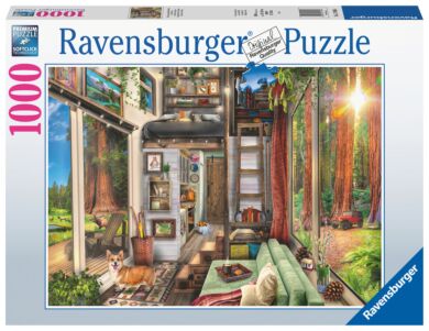 Puslespill 1000 Mikrohus i Redwood Ravensburger