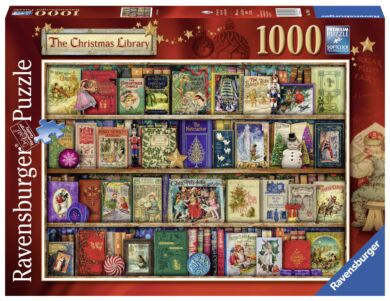 Puslespill 1000 Julebibliotek Ravensburger