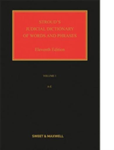 Stroud's Judicial Dictionary of Words and Phrases