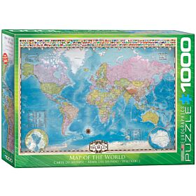 Puslespill 1000 Map Of The World Eurographics