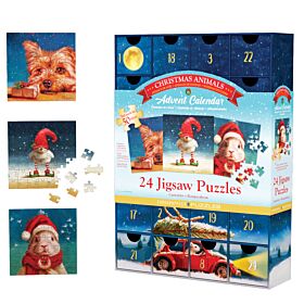 Puslespill 24x50 Adventskalender Heffernan Christm