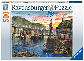 Puslespill 500 Morgen I Havnen Ravensburger