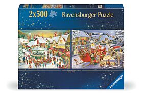 Puslespill 2X500 Jul Coll No1 Ravensburger