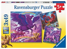 Puslespill 3x49 Mytisk Majestet Ravensburger