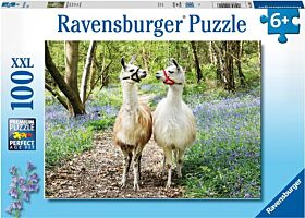 Puslespill 100 Lama Kjærlighet Ravensburger