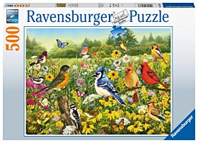 Puslespill 500 Fugler i engen Ravensburger