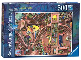 Puslespill 500 Latterlig Bibliotek Ravensburger