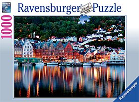 Puslespill 1000 Norge Bergen Ravensburger