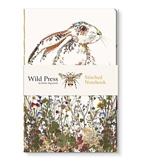 Notatbok A6 sydd WP Wild flower hare