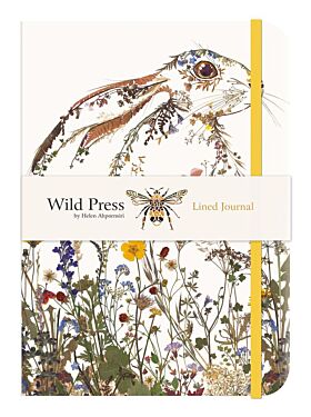 Notatbok A6 linjert Wild Press Wild flower Hare