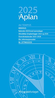 Kalender 2025 Aplan A6 Tempus Dag Årssett