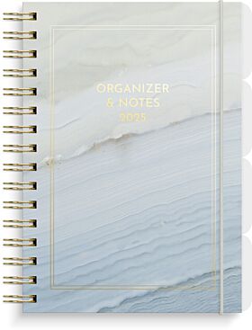 Kalender Organizer & Notes marmor 2025