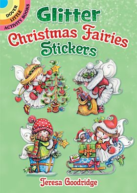 Glitter Christmas Fairies Stickers