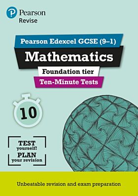 Pearson REVISE Edexcel GCSE Maths Foundation Ten-Minute Tests - 2023 and 2024 exams