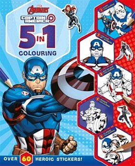 Marvel Avengers Captain America: 5 in 1 Colouring