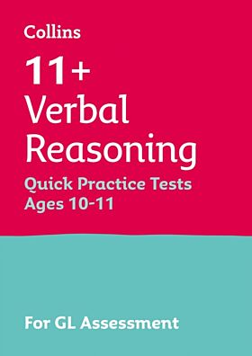 11+ Verbal Reasoning Quick Practice Tests Age 10-11 (Year 6) Book 1