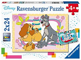 Puslespill 2 X24 Lady & Landstrykeren Ravensburger