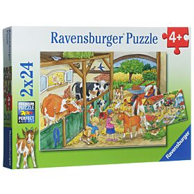 Puslespill 2X24 Bondegården Ravensburger