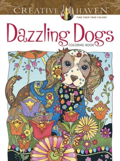 Creative Haven Dazzling Dogs Coloring Book