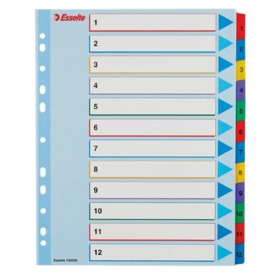 Register A4 Maxi 1-12 Overskrivbar Mylar