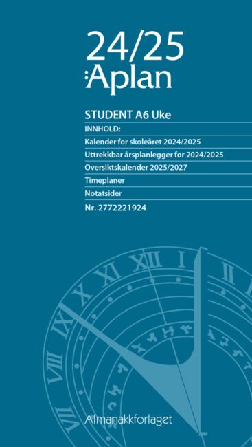 Aplan Student 24/25 A6 Uke årssett