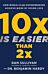 10x Is Easier Than 2x