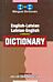 English-Latvian & Latvian-English One-to-One Dictionary