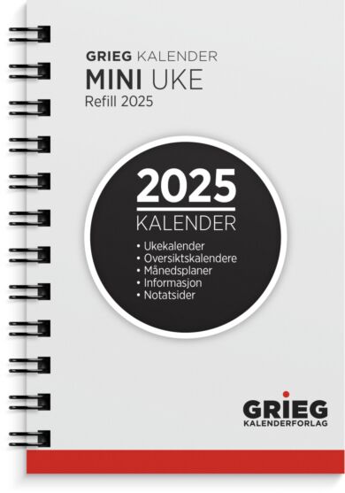 Ukekalender Grieg Mini refill 2025