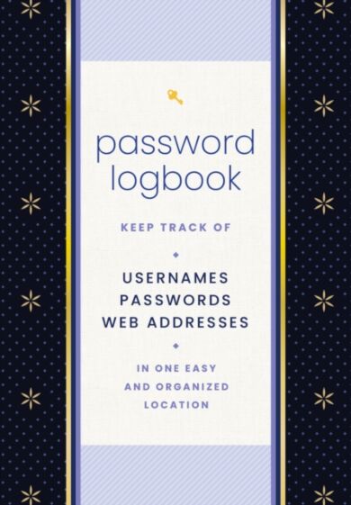 Password Logbook (Black & Gold)