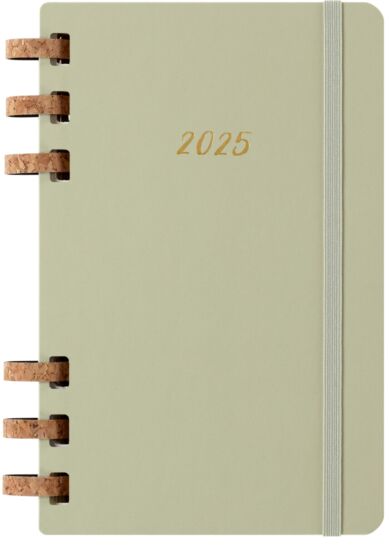 Kalender Moleskine 2025 Hard L Spiral Kiwi