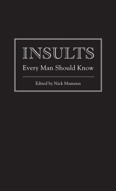 Insults Every Man Should Know